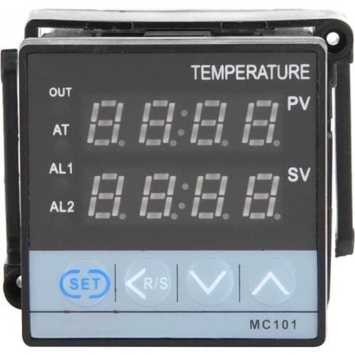 MC101 Digital PID Temperature Controller Relay/SSR Output 48mmx48mm Temperature Instrument New 2019