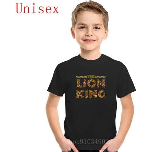 Multiprint Lion king Logo children T-shirts Personalized kids Short Sleeves Comfortable All Cotton boy clothes girls clothes