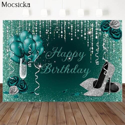 Birthday Party Background Balloon Champagne Sparkling Decoration Style Child Portrait Photo Background Photography Studio