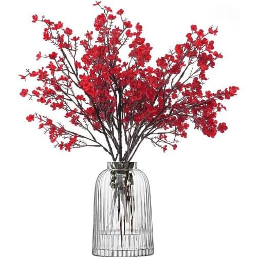 1pc Artificial Babys Breath Flower Simulation Gypsophila Bouquets Fake Plastic Plant for Wedding Home Hotel Party Decoration