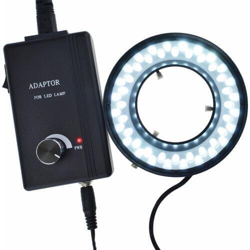 48 LED Microscope Ring Light 43mm-151mm Light range Illuminator Illumination Lamp Camera with Adjustable Brightness