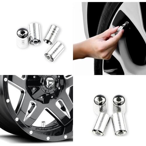 4pcs Car Tyre Air Stems Cover Wheel Round Tire Valve Caps for SsangYong Actyon Turismo Ssang Yong Rodius Rexton Korando Kyron