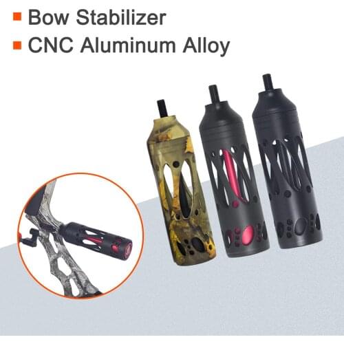 Compound Bow Stabilizer 5'' CNC Aluminum Hunting Vibration Dampening ArcheryTarget Shooting Accessories