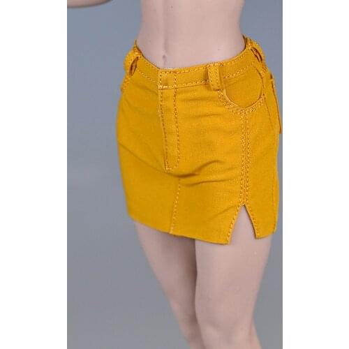 1/6 Scale Female Soldier Bag Hip Short Skirt Slits Fit Plastic Body 12'' Action Figure Doll Toy Model Clothing Accessories