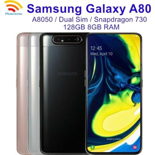 Samsung Galaxy A80 A8050 90% New Dual Sim Mobile phone 8GB RAM 128GB ROM 6.7" Octa Core Triple Camera Snapdragon 730 NFC