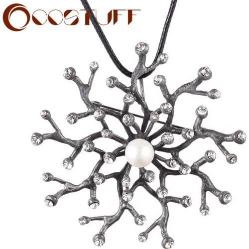 Fashion Vintage Jewelry Christmas Gifts for Women Choker Necklace Long Chain Gothic Statement Branch Pendant Initial Accessories