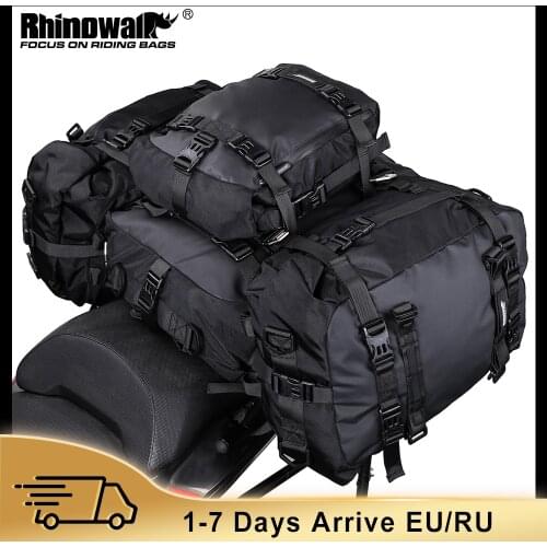 Rhinowalk Motorcycle Bag Waterproof Inner Bag Saddle Bags Luggage 10L-20L-30L Tail Bag Multi-function Outdoor Riding Backpack