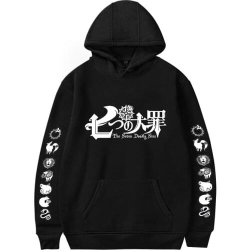 Novelty Men women Hooded The Seven Deadly Sins Hoodies Anime Men Boy Sweatshirt Autumn Winter Hip Hop Tracksuits Boys Girls tops