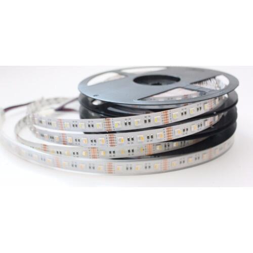 New 2016 arrival RGBW LED strip waterproof 12V 24V 5050smd 60LED/m 5m/Roll RGBW LED strip light free shipping