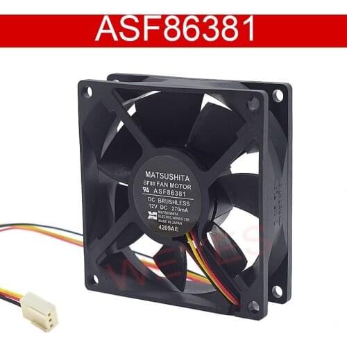 Original For Matsushita SF80 ASF86381CE Equipment DC12V 270MA 3pin Processor Cooling Fan