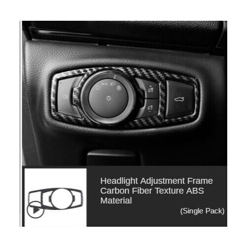 Fit for Lincoln Navigator mkx modified interior headlight adjustment decorative decorative stickers carbon fiber pattern