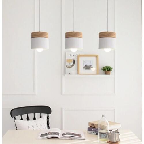 Pendant Lights Lamp Living Room Decoration Bar Pendant Lamp Hanging Lamp E27 Wooden Iron Restaurant Bar Cafe Restaurant Nordic