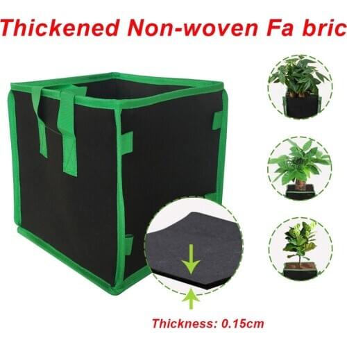 Dropshipping Non Woven Plant Pots Grow Bag Breathable Vegetable Grow Bag with Handles Garden Supplies Grows Culture