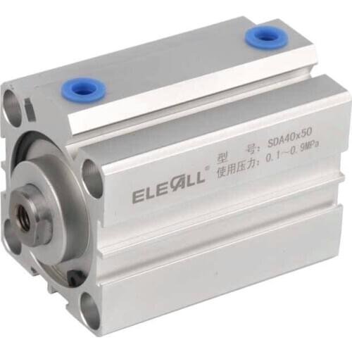 SDA40*30 / 40mm Bore 30mm Stroke Compact Air Cylinders Double Acting Pneumatic Air Cylinder