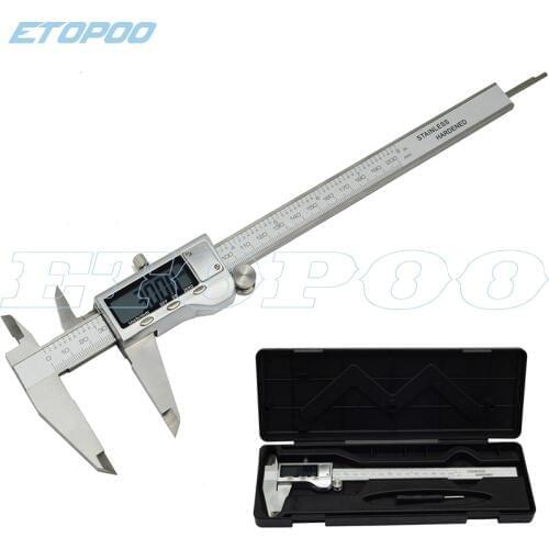 0-200mm 8inch Stainless Steel Metal Digital Caliper Electronic Vernier Caliper thickness gauge micrometer Measuring Tools +box