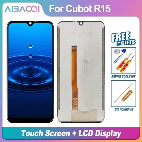 AiBaoQi Brand New 6.26 Inch Touch Screen+1520x720 LCD Display Assembly Replacement For Cubot R15 Android 9.0 Phone