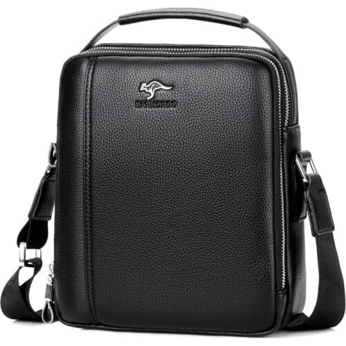 New Men Shoulder Bag Classic Brand Leather Men Bag Vintage Style Casual Men Messenger Bags Promotion Crossbody Bag Male Hot Sell