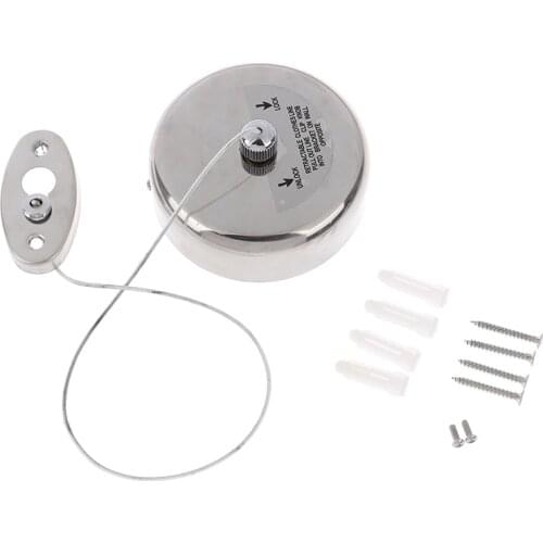 Telescopic Stainless String Invisible Wall Hanging Clothesline Hotel Retractable Clothes Dryer Hanger Hanging Clothes Line