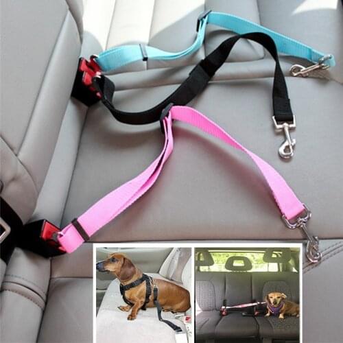 Universal Animal Dog Pet Seatbelt Harness Leash Clip Car Belt Security Keep Dog Safe When Drives Nylon Dog Seat Belt