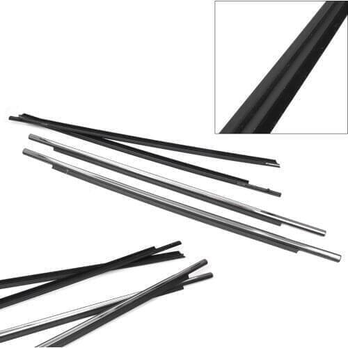 For Mitsubishi Outlander 2013-2016 Car Weatherstrip Outside Window Moulding Trims Weather Strip Seal Belt Set Chrome