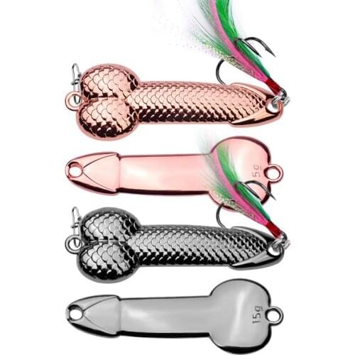 1pcs High Quality Metal Spoon Lure 3/7g Black Rose Gold Metal Sequins with Feather Hard Lure for Bass Pike Carp Fishing