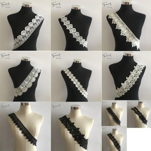 Different style DIY 1yard/lot New arrived Lace Fabric Ribbon Lace Trim Craft Sewing Material For Home Wedding Dresses Accessory