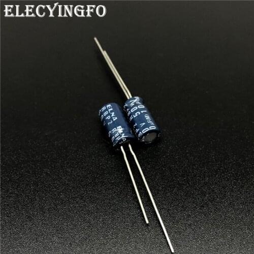 10pcs/100pcs 10uF 50V10uf Japan ELNA R2B Series 5x11mm 50V10uF RBP2 Bipolar Audio Capacitor