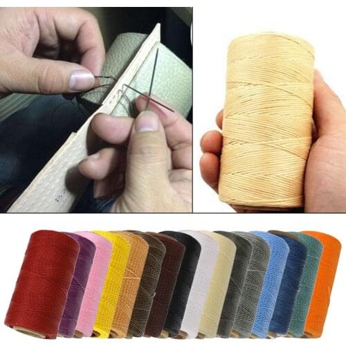 260 Meter 284yards 0.8mm Waxed Wax Thread Cord Sewing Craft for DIY Leather Hand Stitching Chisel Awl Upholstery Shoes Luggage