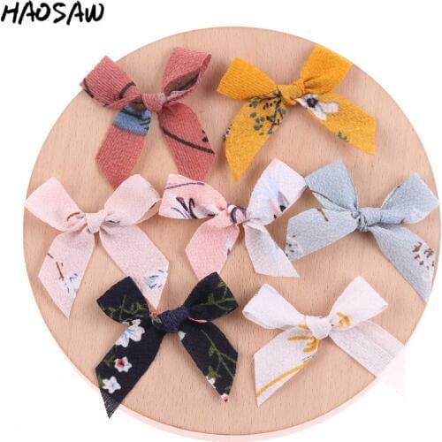 50*50MM 10Pcs/Lot Bowknot Handmade Jewelry For DIY Accessories/Jewelry Findings/Earrings Accessories/Embellishment Making