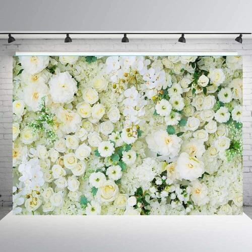 BEIPOTO Yellow Flower Backdrop Wedding Bridal Shower Baby shower Floral Photography Background Photo Studio Props portrait B-189