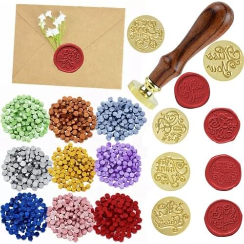 1/100pcs Sealing Wax Seal Beans Stamp Beads For Vintage Craft Envelope Wedding Wax Seal Ancient Sealing Wax Stamp Making Tools