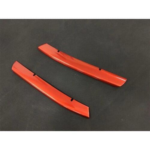 For Mazda CX-5 CX5 2017 2018 2019 Front Under Middle Grill Lid Bumper Air Inlet Grille Cover Trim ABS Chrome Red Car Accessories