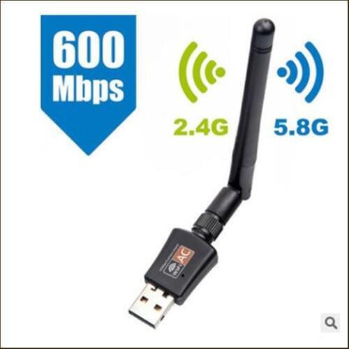 Dual Band 600M 802.11ac Wireless USB Wifi Lan dongle Adapter with Antenna