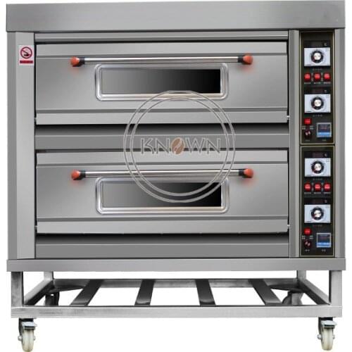 Electric 2 Trays 4 Pans Bread Cake Baking Oven Pizza Oven for Commercial Use in Cake Store