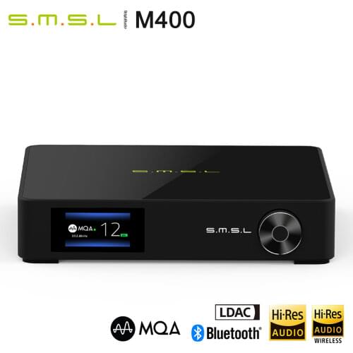 SMSL M400 Flagship AK4499 Full Balanced Buletooth 5.0 High Resolution Decoder USB DAC, Support MQA UAT 24bit/192kHz