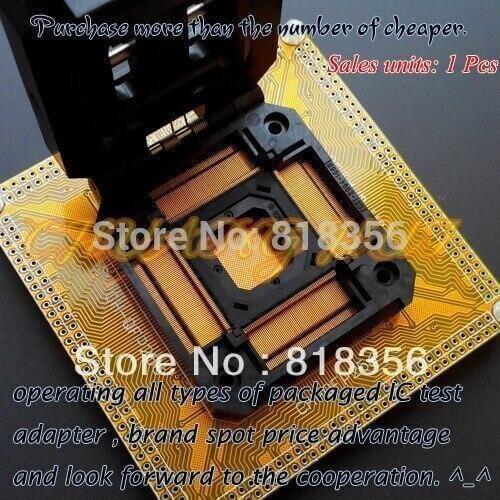 IC51-2564-1668-10 Test Socket TQFP256 QFP256 Test Socket IC Socket Pitch:0.4mm