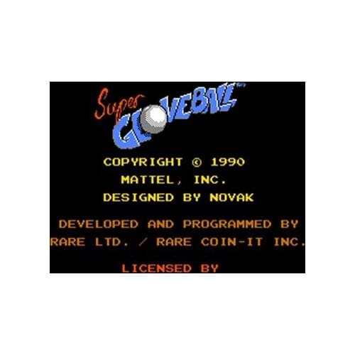 Super Glove Ball Region Free 60 Pin 8Bit Game Card For Subor Game Players