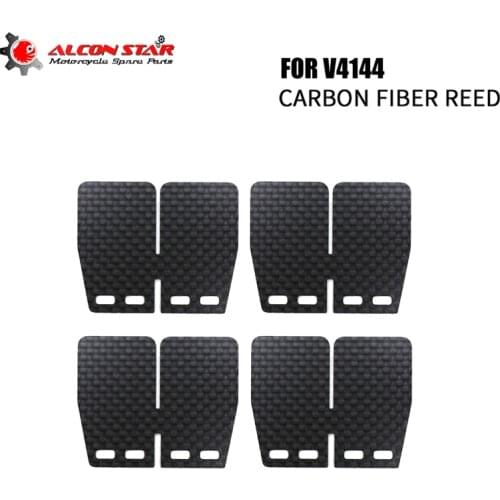 Alconstar 10pcs V Force 4 Intake Reed Valve Carbon fiber reed For Yamaha Y125Z RXZ135 RX135 VForce4 V4144-1 ATV Motorcycle