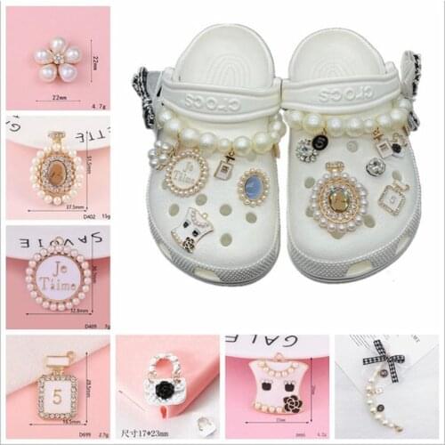 Summer Shoes Designer Slipper Croc Charms Bling Rhinestone For Clog Decoration