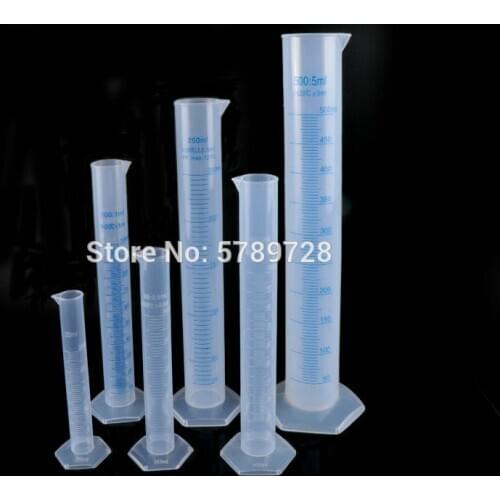 Plastic tape graduated measuring cylinder thickened transparent measuring cup 10/25/50/100/250/500/1000ml