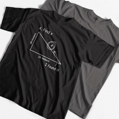 COOLMIND QI0213A 100% cotton short sleeve math print men T shirt casual street style T-shirt cool funny loose tshirt pthd