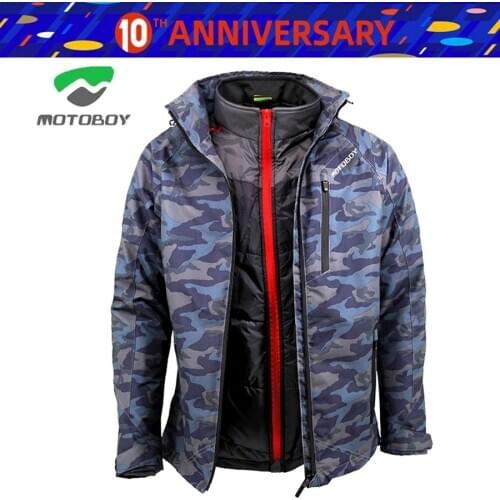 Free shipping 1pcs Men Winter Motorbike Camouflage Waterproof Warm CE Protect Cordura Textile Motorcycle Jacket With 5pcs Pads
