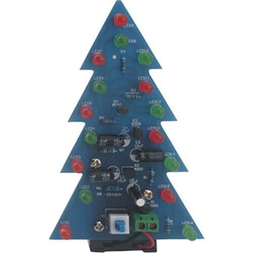 DIY Kit Christmas Tree LED Flash Light Electronic Production Fun Suit Christmas Gift