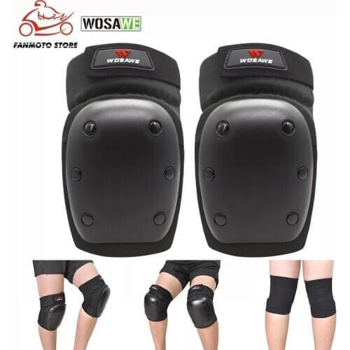 WOSAWE Motorcycle Knee Protector Guard Knee Pads Snowboard Ski Body Protector Off-Road Protective Plate Gear Skiing Knee Support