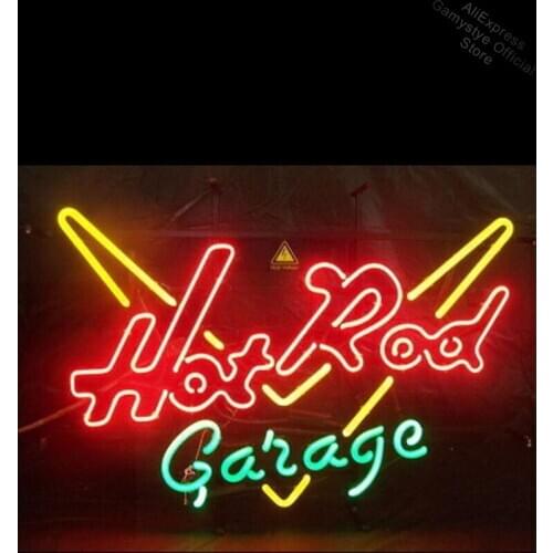 NEON SIGN For Custom Hot Rod Garage Glass Neon Light PUB shop display Handcraft outdoor Light Signs Shopping Hall Sign Bar Neon