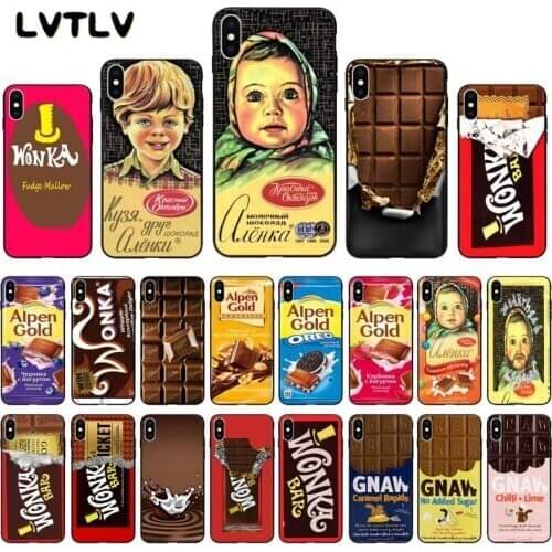 LVTLV alenka bar wonka chocolate Novelty Fundas Phone Case Cover for iPhone 11 pro XS MAX 8 7 6 6S Plus X 5 5S SE XR case