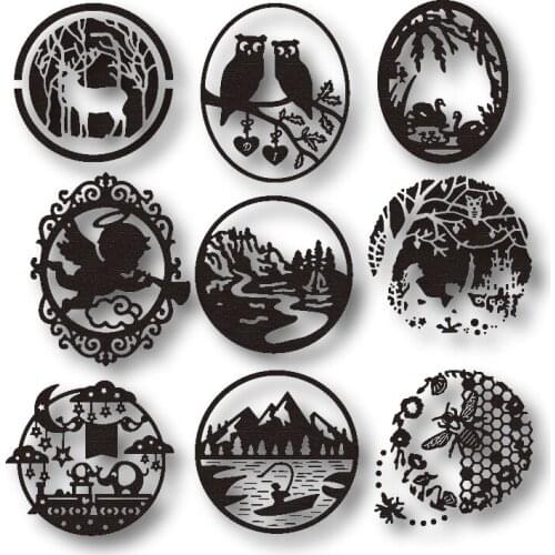 New arrival creative photo album box metal cutting mold decoration background scrapbook greeting card craft blade punch template