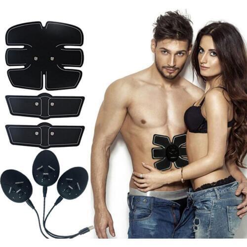 Rechargeable ABS Abdominal Stimulator Muscle Exerciser Lose Weight Electrostimulation Massager Fitness Machine Body Slimming