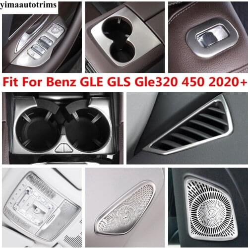 Pillar A Speaker Window Lift Water Cup Holder Air AC Vent Cover Trim Accessories For Mercedes-Benz GLE GLS Gle320 450 2020 2021