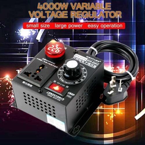 AC 220V 4000W Variable Voltage Regulator Step Down Voltage Converter Transformer Motor Speed Fan Control Controller RA